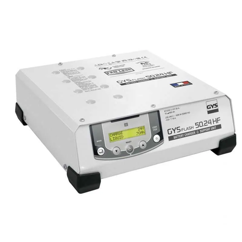 CHARGEUR DE BATTERIE GYSFLASH 50.24 HF (Cables 5,0m)