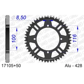 Couronne Alu Antiboue AFAM 17105AB